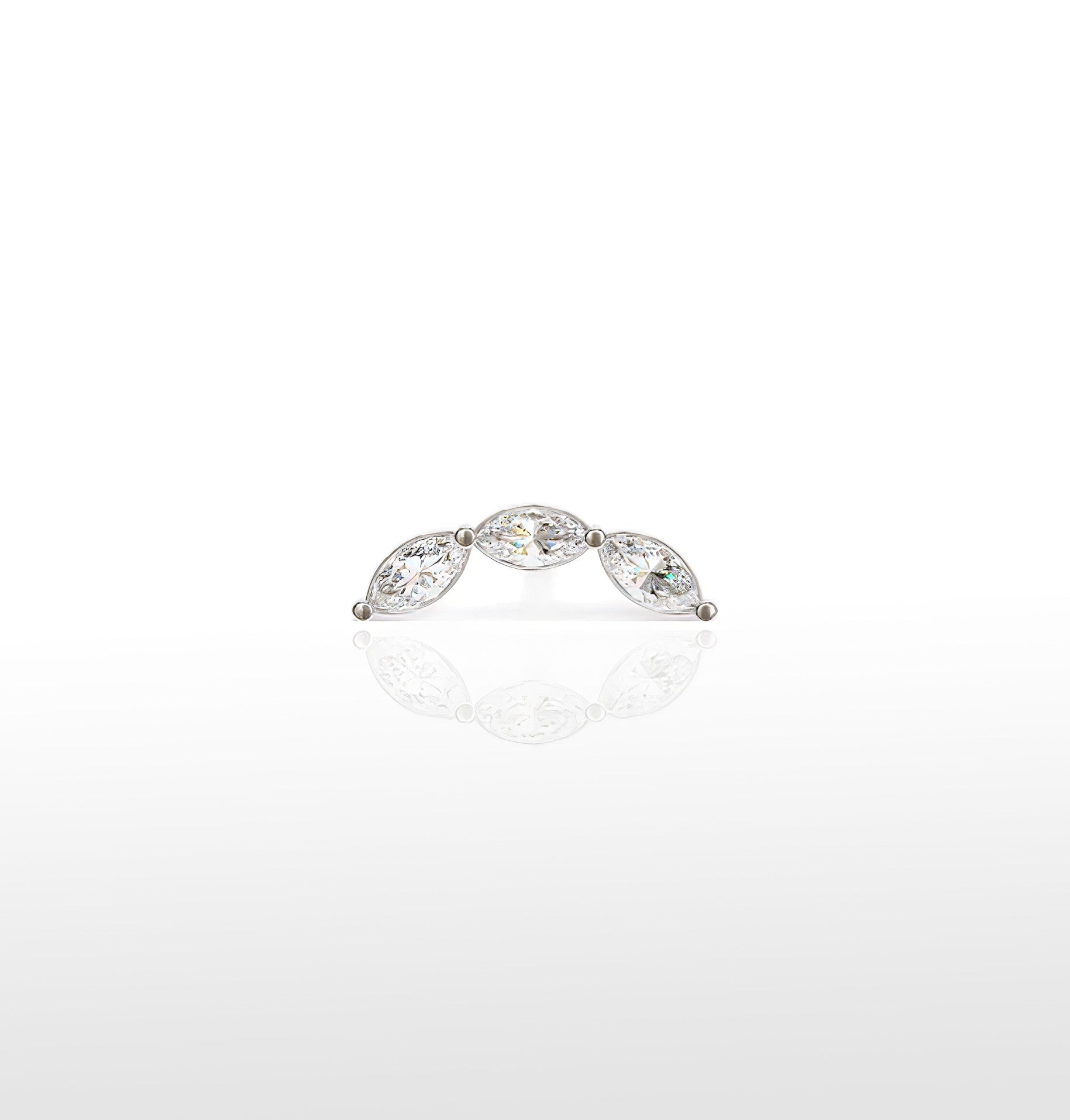 Curved Trio Marquise